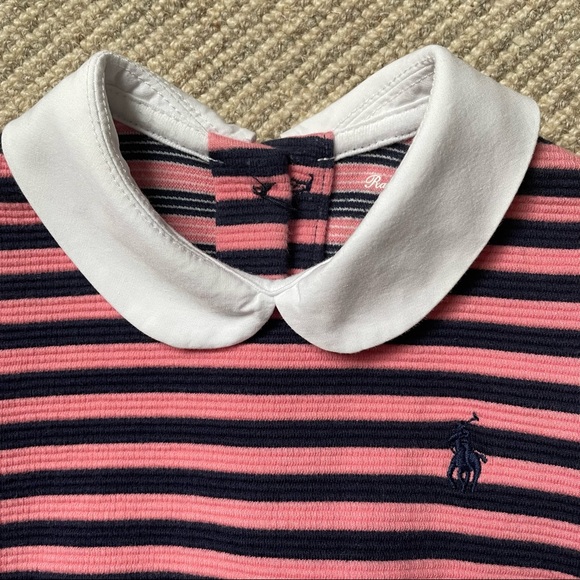 Ralph Lauren Stripe Dress w Peter Pan Collar - Picture 2 of 5